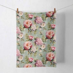 peonies composition keukendoek